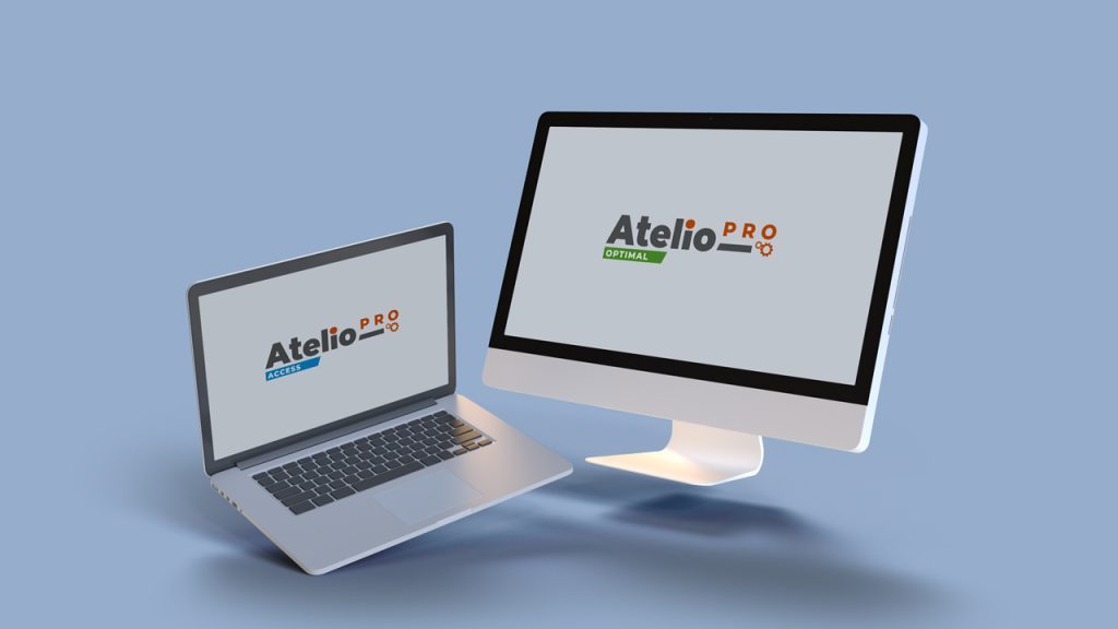 The Workshop Management Software and invoicing Atelio Pro is available in two versions