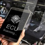 Car repairman using the passthru protocol for vehicle diagnostics in modern garages