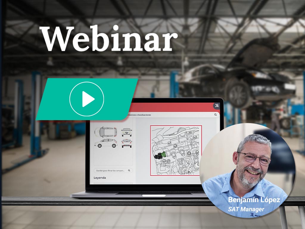 Benjamín López, SAT Manager di Infopro Digital Automotive, tiene un webinar su Atelio Data