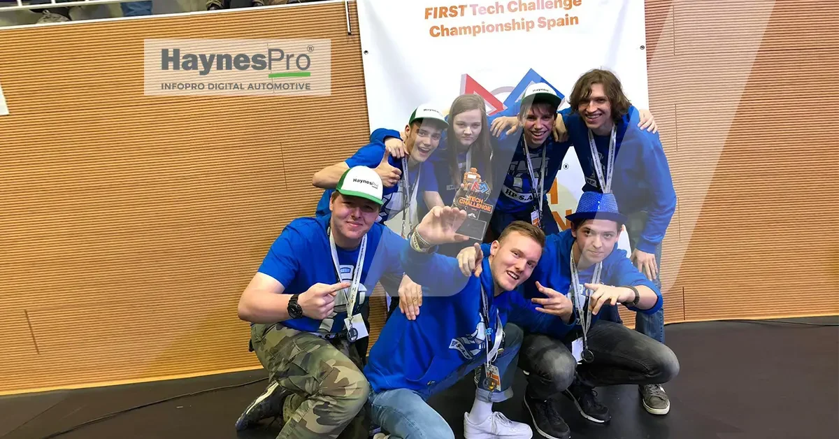 Photos of the students who made up the HPSAS robotics team supported by HaynesPro