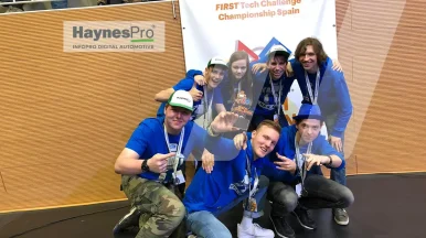 Photos of the students who made up the HPSAS robotics team supported by HaynesPro