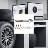 Image en vedette de 2 ordinateurs avec les ERP Winpro Pneus et W-Contact dans un centres auto