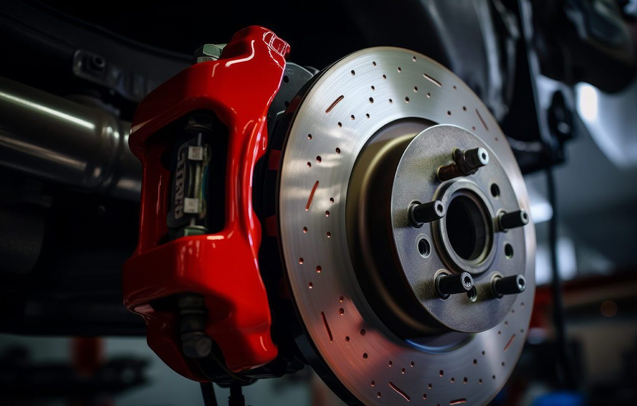 Photos of wheel callipers representing DriveRightData's 2D and 3D wheel caliper drawings