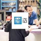 Imagen destacada de un distribuidor de piezas usando la aplicación de i2i con el logo de la plataforma