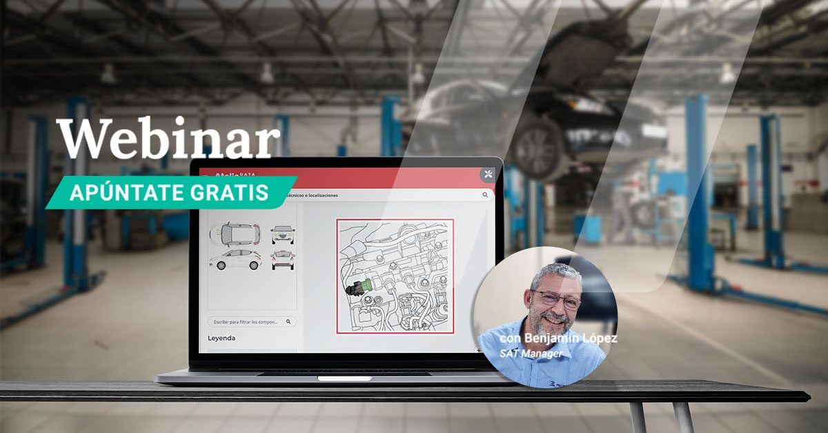 Benjamín López, SAT Manager de Infopro Digital Automotive, imparte un webinar con ejemplos prácticos para mostrar Atelio Data en el taller